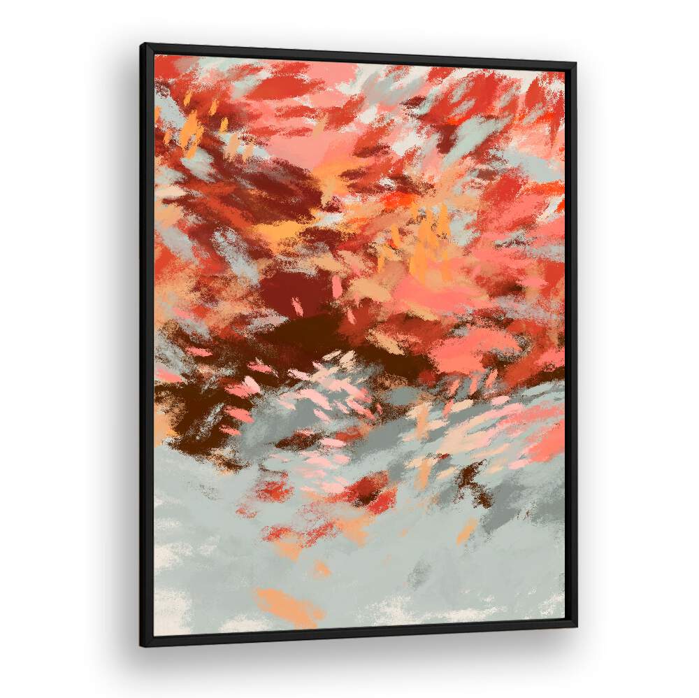 Vibrant hues in AUTUMN SHADOWS II, ABSTRACT PAINTINGS capture the essence of fall, adding warmth to any space.