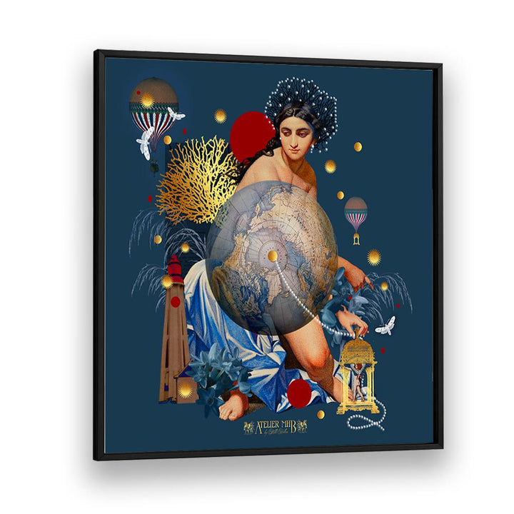 Surreal art print showcasing unity and tranquility, perfect for promoting SUPPORT FOR PEACE, SURREAL ART PRINTS.