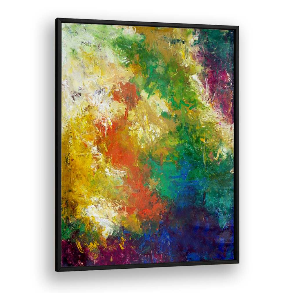 Vibrant ABSTRACTION DESIGN IX, ABSTRACT PAINTINGS enhances any space with bold colors and serene aesthetics.