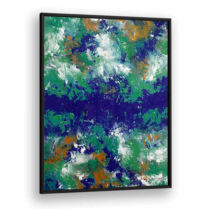 Vibrant BLU BOUQUET, ABSTRACT PAINTINGS in bold colors, perfect for enhancing modern home decor.