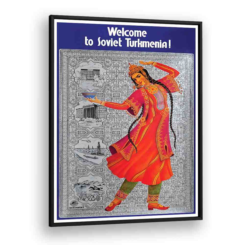 TURKMENIA , VINTAGE TRAVEL POSTERS