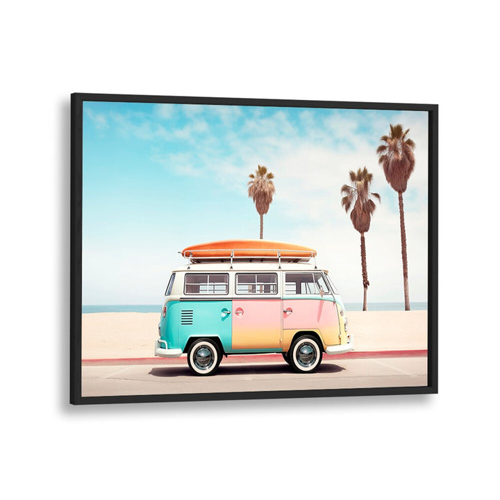 VAN ON THE BEACH , CAR POSTERS