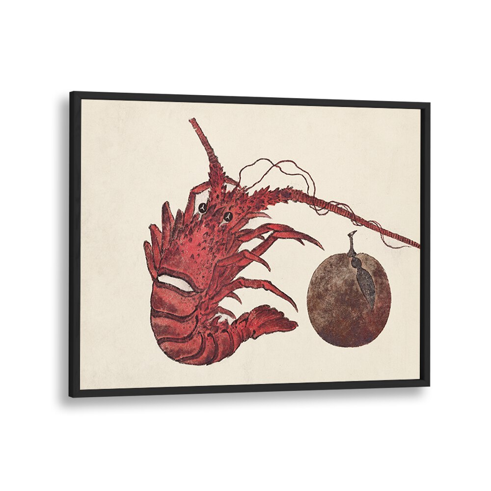 JAPANESE LOBSTER (1615–1868) BY KATSUSHIKA HOKUSAI, JAPANESE PAINTINGS