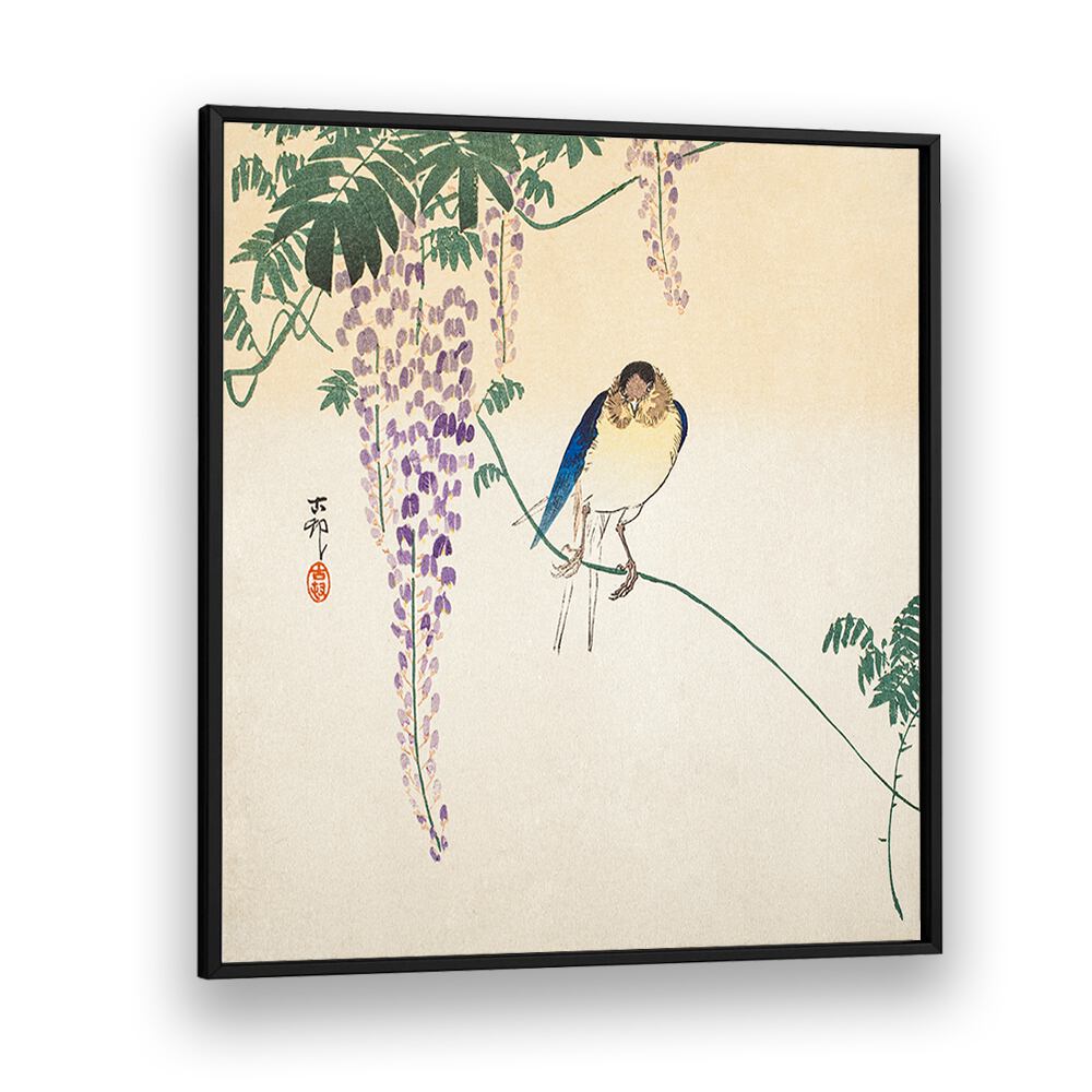 WISTERIA AND SWALLOW (CA. 1900) , JAPANESE PAINTINGS , JAPANESE ART PRINTS