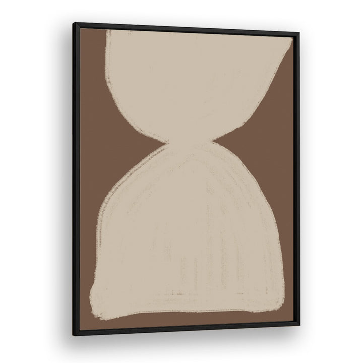 Elegant beige shape composition, abstract paintings from Miuus Studio, enhancing modern home and office decor.
