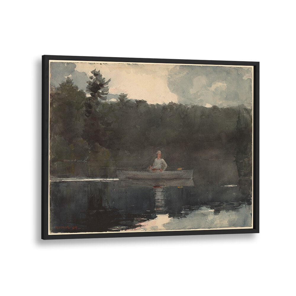 THE LONE FISHERMAN (1889)  , VINTAGE PAINTINGS