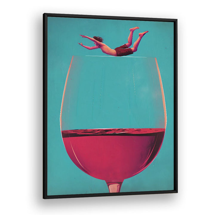 WINE DIVE BY ANDREAS MAGNUSSON, BAR POSTERS , BAR ART PRINTS