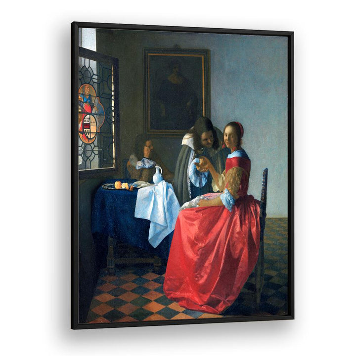 THE GEOGRAPHER II (1669) FAMOUS PAINTING BY JOHANNES VERMEER, VINTAGE PAINTINGS