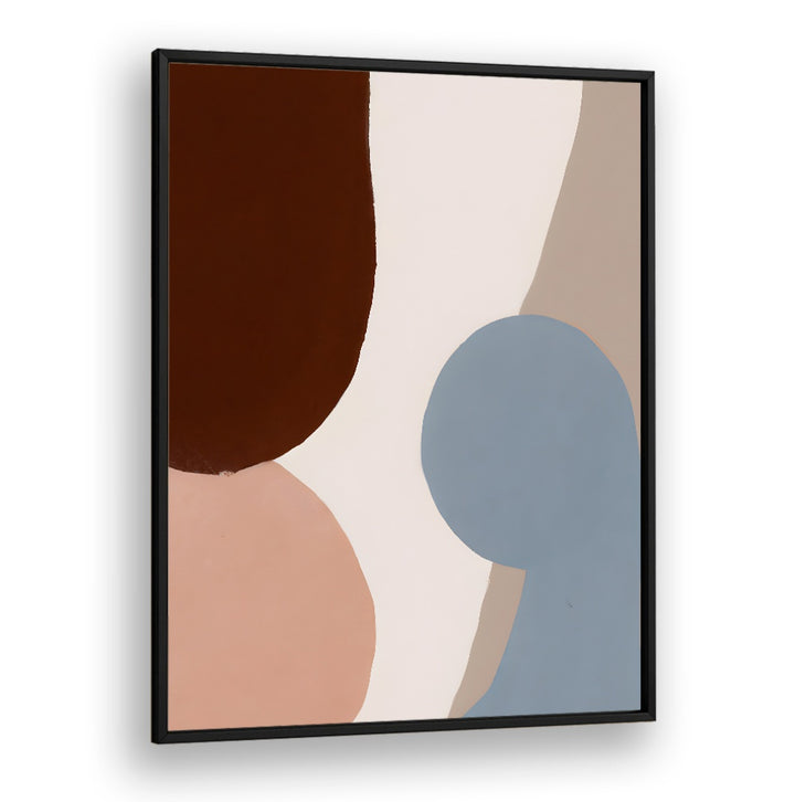 EARTHY CURVES, ABSTRACT PAINTINGS with warm earth tones and fluid shapes for serene home decor by Blackplain.