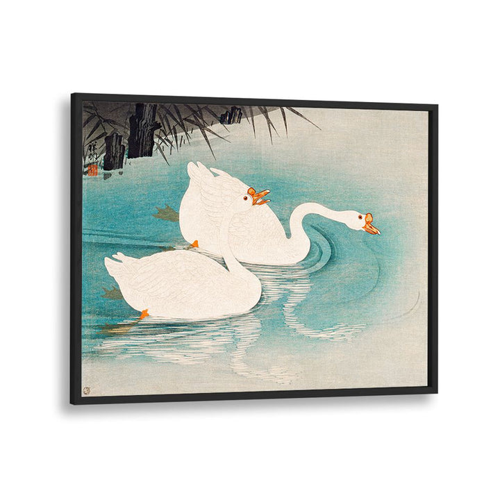 GEESE AMID REEDS (1928) , JAPANESE PAINTINGS , JAPANESE ART PRINTS