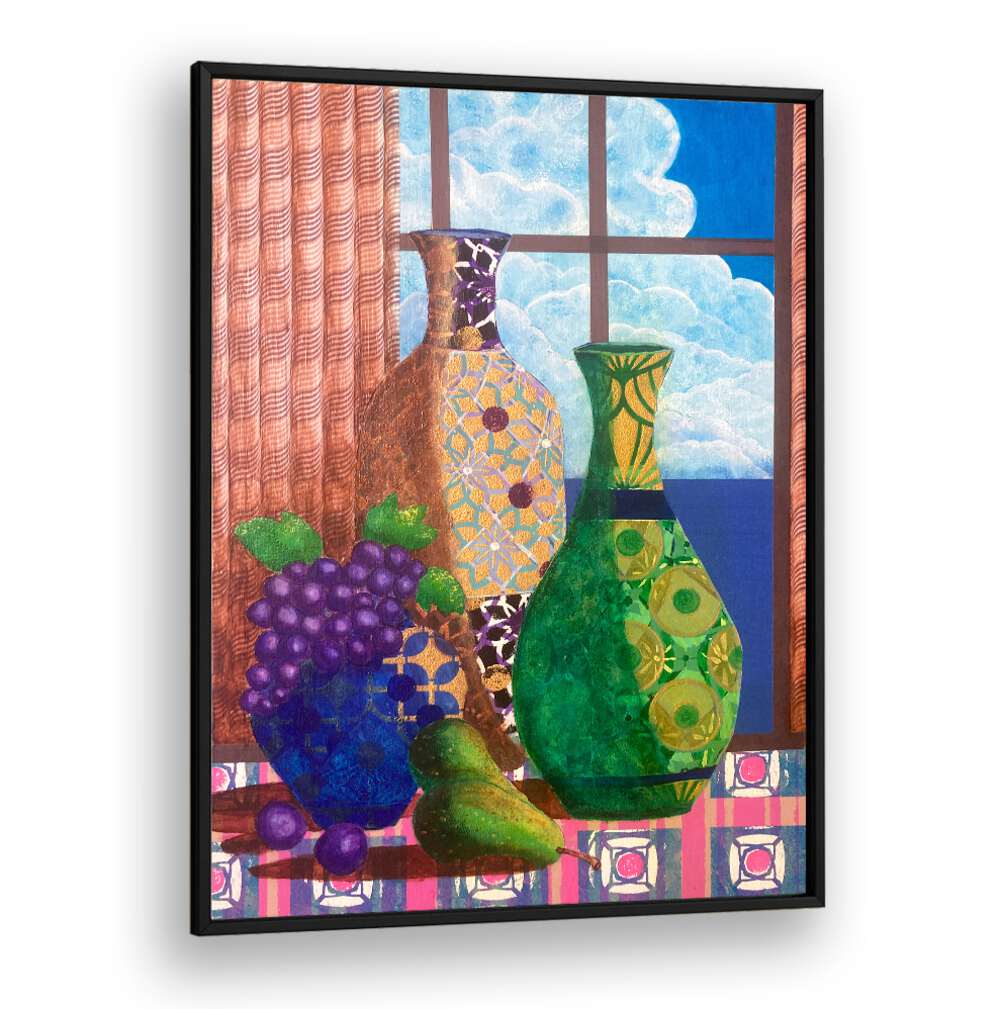 Colorful kitchen poster featuring the serene design of "QUIETUDE AT DAWN, KITCHEN POSTERS" for mindful living.