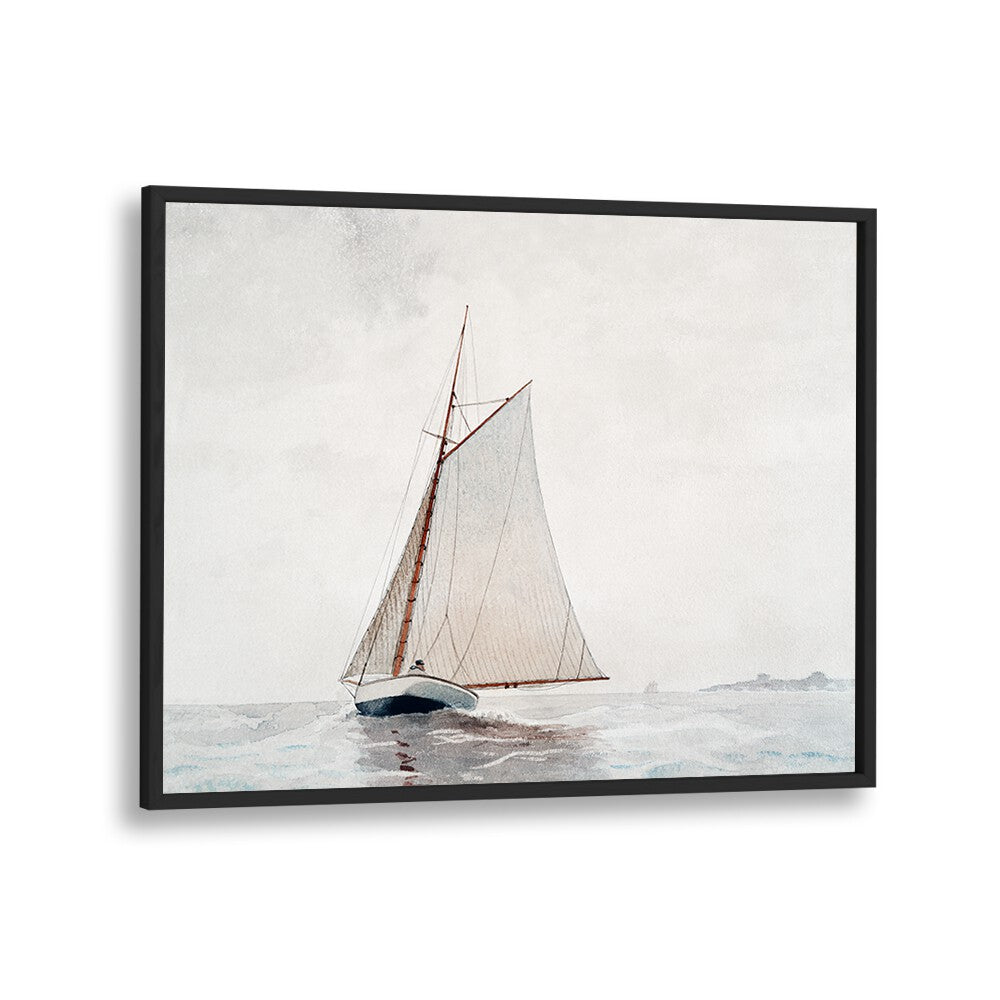 SAILING OFF GLOUCESTER (CA.1880) ,  VINTAGE PAINTINGS