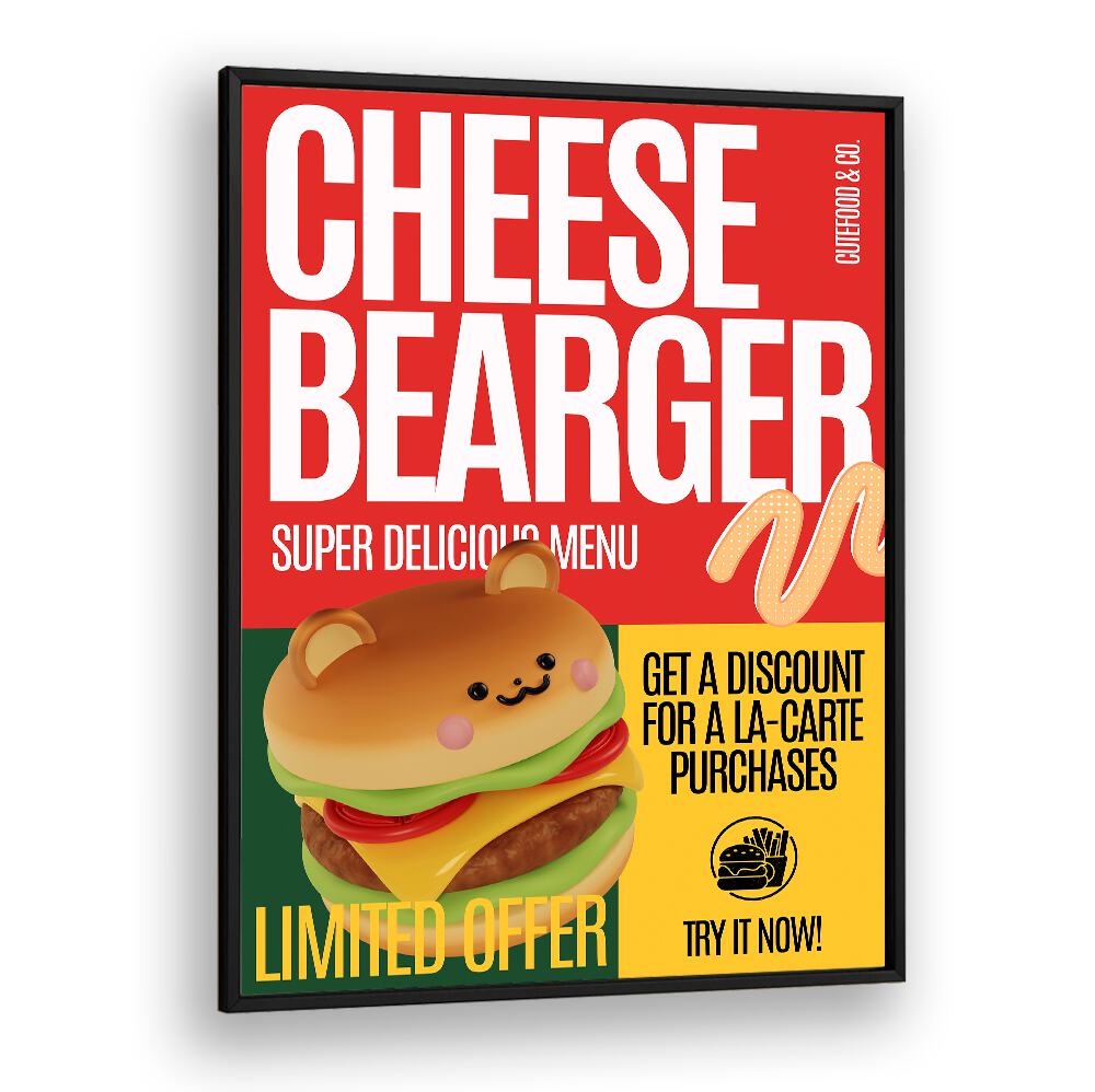 CHEESE BURGER OFFER , BAR & CAFE ART