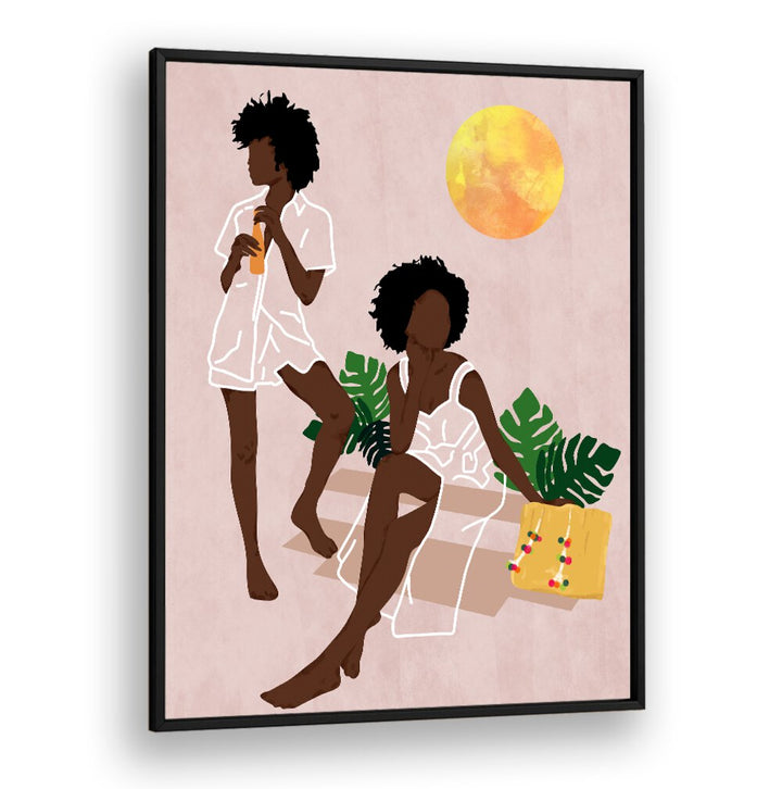 SUNLIT QUEENS , BOHO ART PAINTINGS