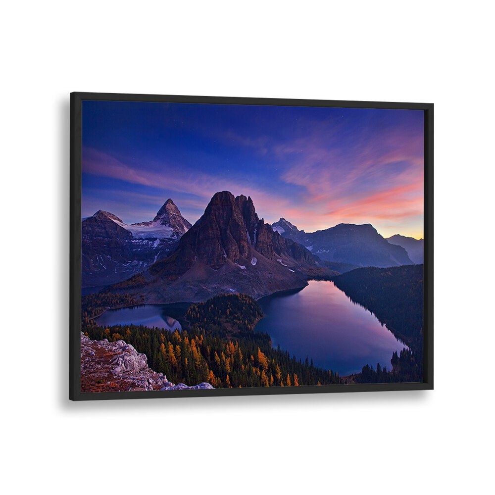 TWILIGHT AT MOUNT ASSINIBOINE BY YAN ZHANG , LANDSCAPE PHOTO PRINTS