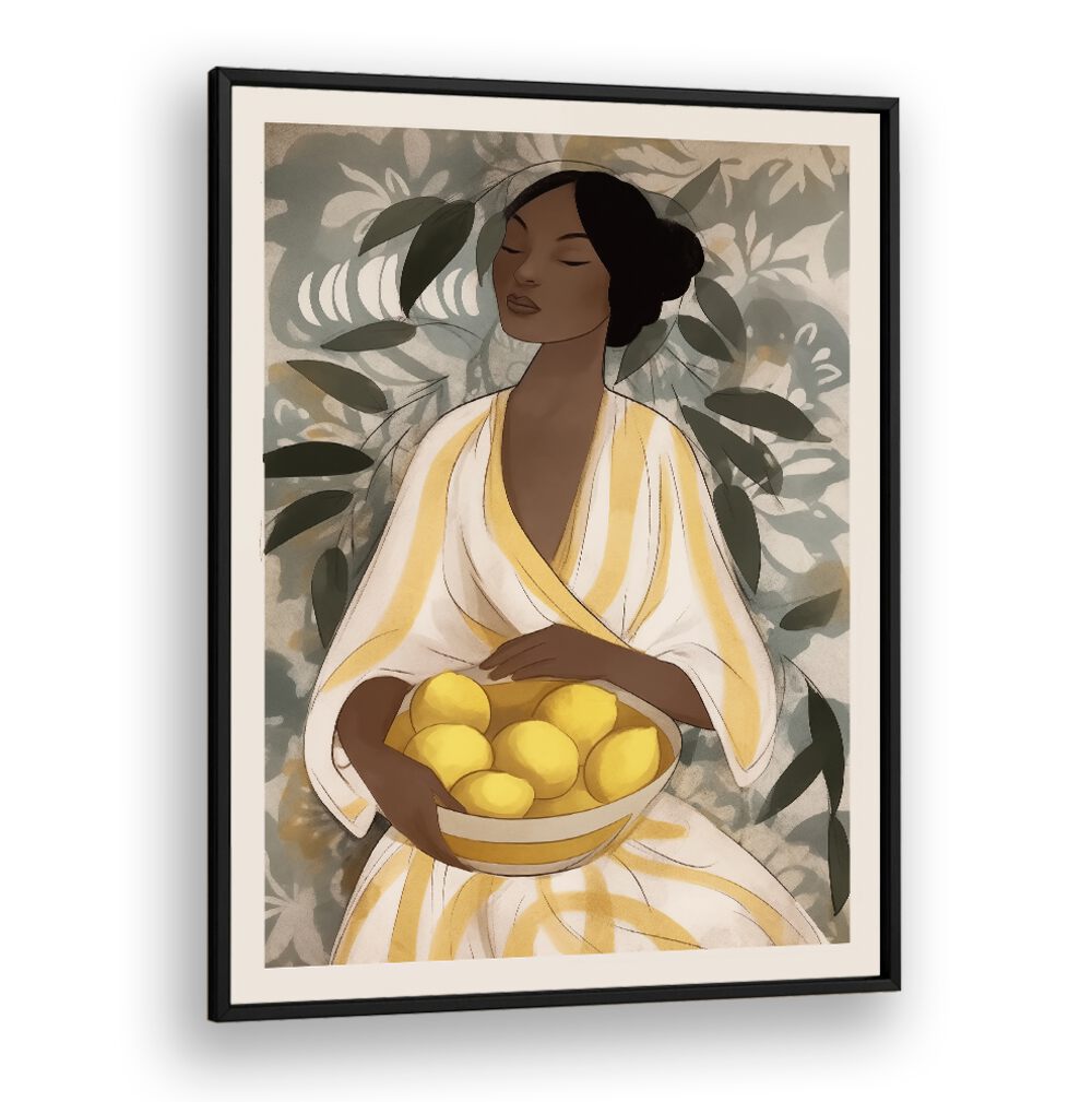 CITRUS GARDEN WOMAN , PORTRAITS & FIGURATIVE ILLUSTRATIONS