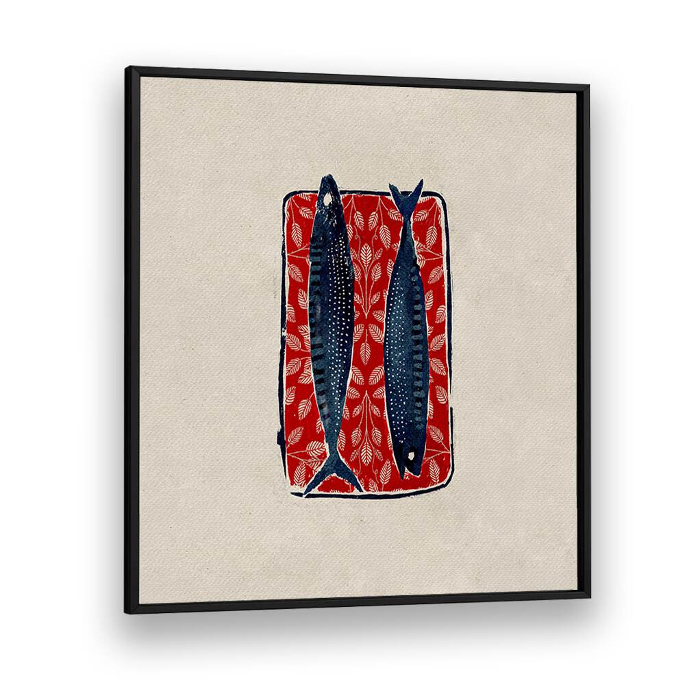 SARDINE IN RED, KITCHEN POSTERS showcase vibrant artwork of sardines, perfect for adding flair to your culinary space.