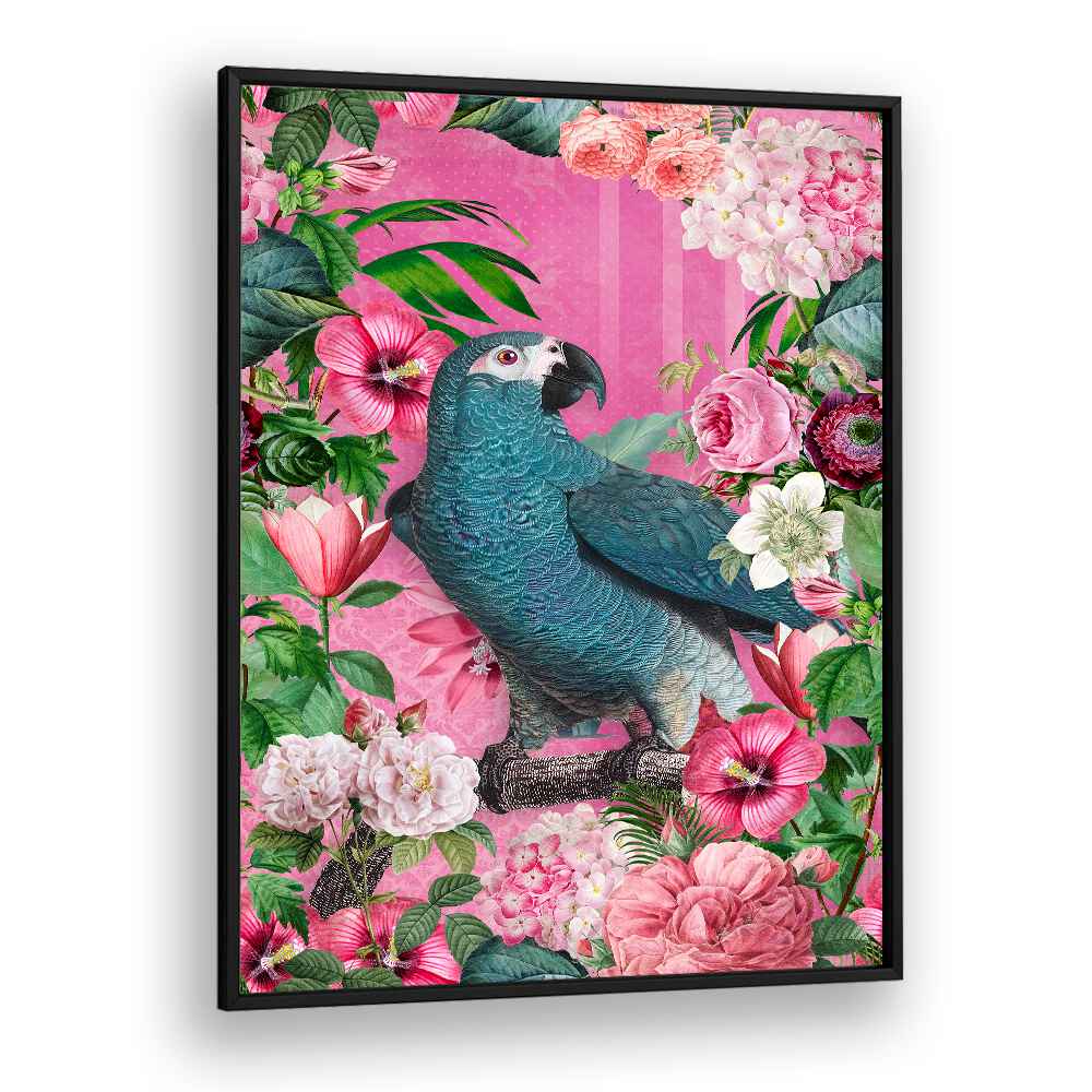 PARROTS PARADISE II , ANIMAL PAINTINGS