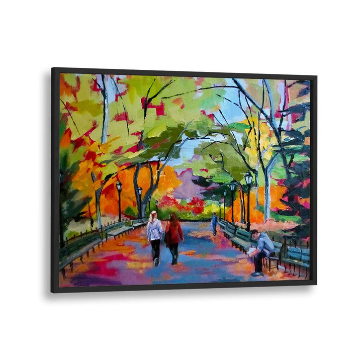 CENTRAL PARK WALK , LANDSCAPE PAINTINGS