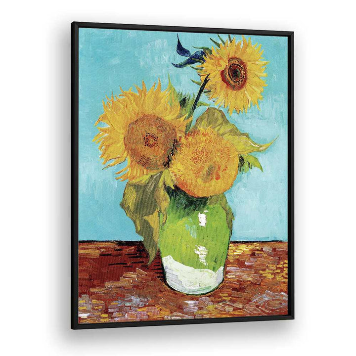 VINCENT VAN GOGH'S VASE WITH THREE SUNFLOWERS (1888), VINTAGE PAINTINGS