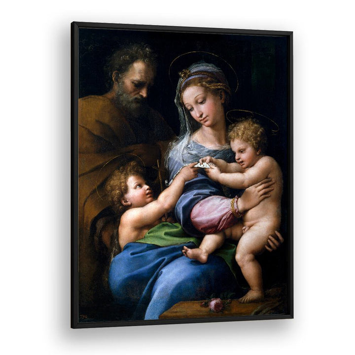 MADONNA OF THE ROSE (1517) BY RAPHAEL RAFFAELLO , VINTAGE PAINTINGS