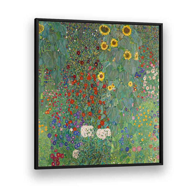 FARM GARDEN WITH SUNFLOWERS (1907) , VINTAGE PAINTINGS