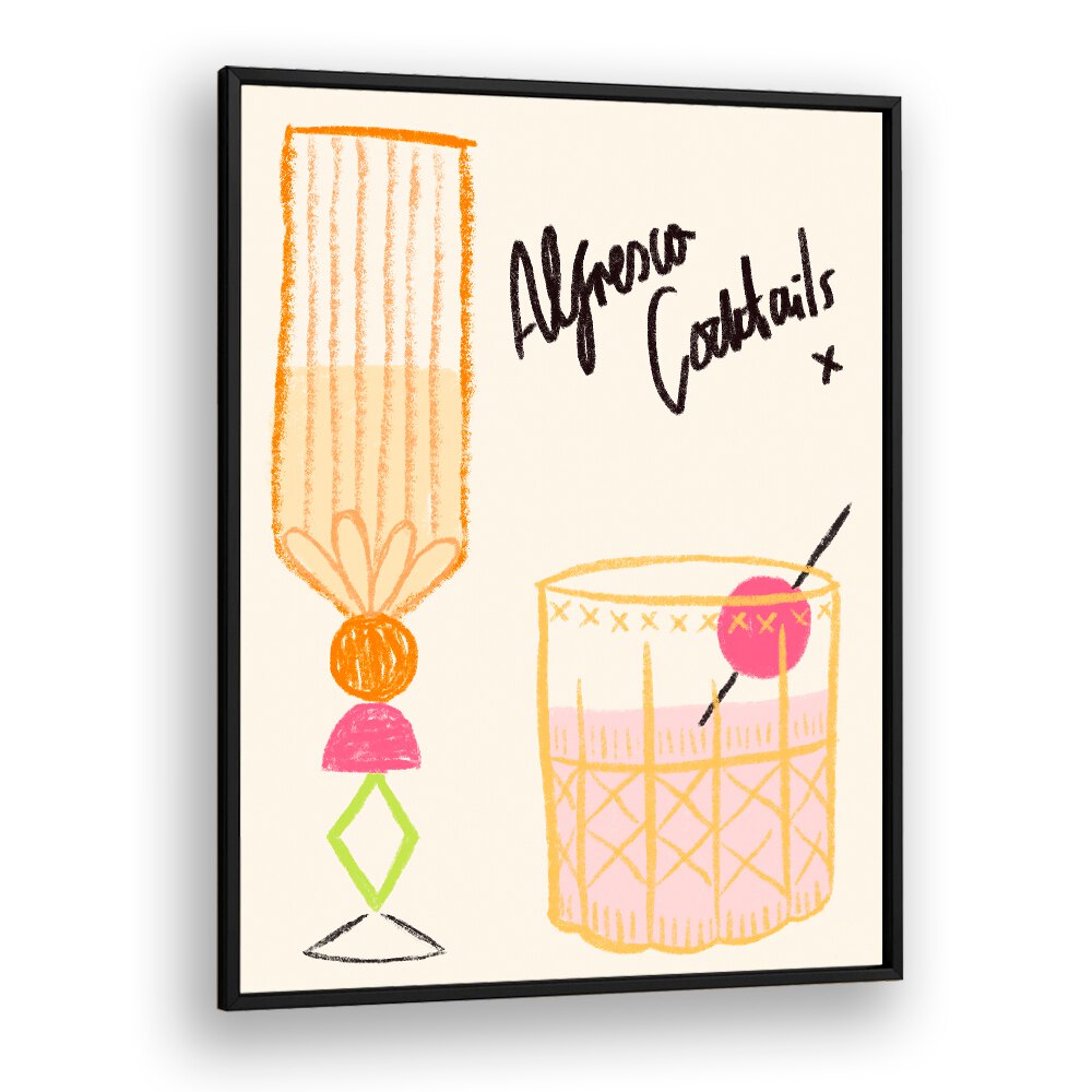 ALFRESCO COCKTAILS BY DUCHESS PLUM , BAR POSTERS , BAR ART PRINTS