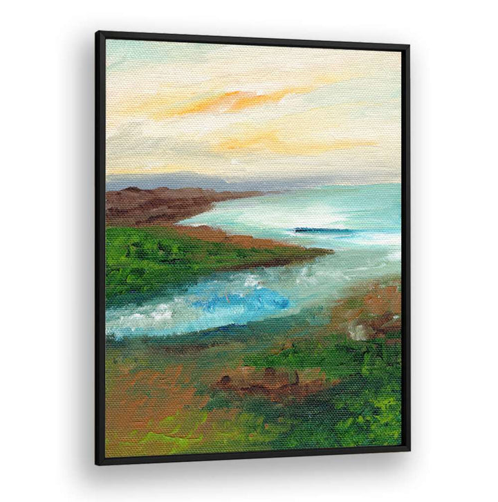 COASTAL SCAPE , LANDSCAPE PAINTINGS