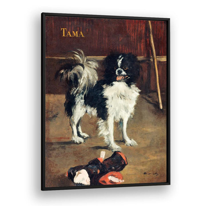 TAMA, THE JAPANESE DOG (1875) BY EDOUARD MANET , VINTAGE PAINTINGS