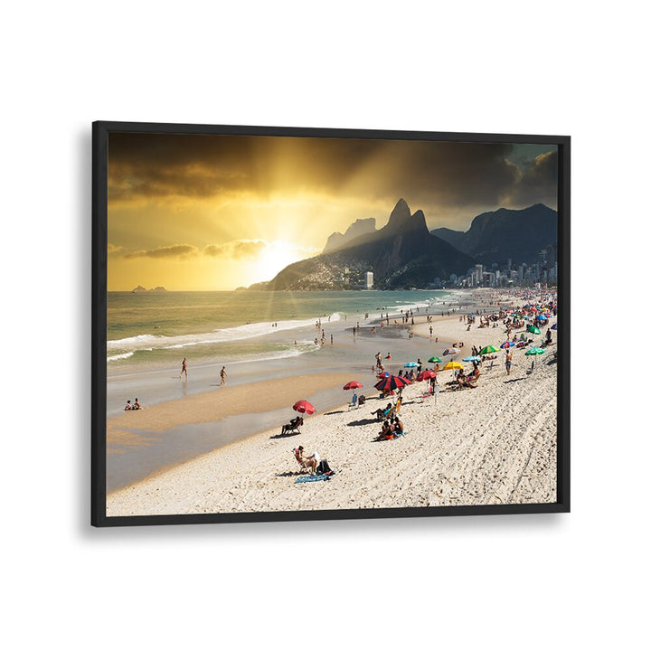 IPANEMA BEACH AT SUNSET , BEACH PAINTINGS