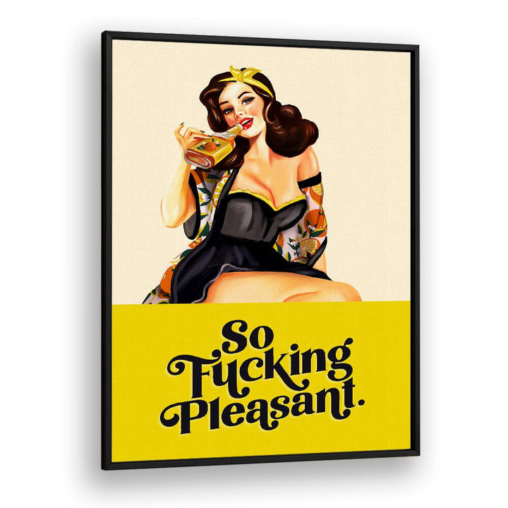 SO FUCKING PLEASANT ART DECO PINUP GIRL BY THE WHISKEY GINGER , WOMEN ILLUSTRATION PAINTINGS