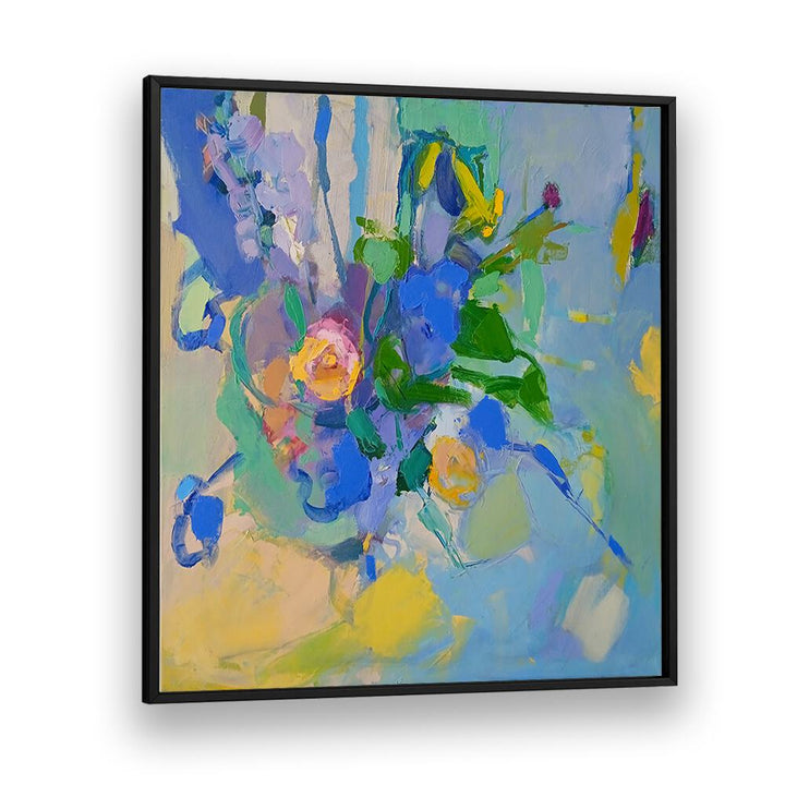 Vibrant SPRING BOUQUET, ABSTRACT PAINTINGS brighten your space with colorful blooms and a touch of spring essence.