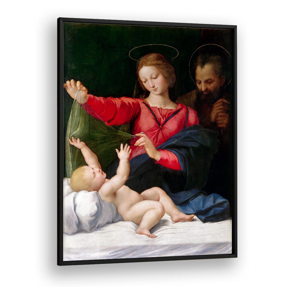 MADONNA OF LORETO (1509) BY RAPHAEL RAFFAELLO , VINTAGE PAINTINGS