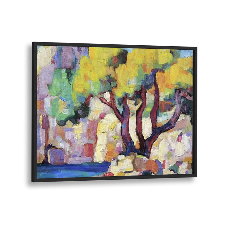 Vibrant TREE BY THE WATER artwork, a stunning blend of nature and artistry, perfect for enhancing outdoor decor.