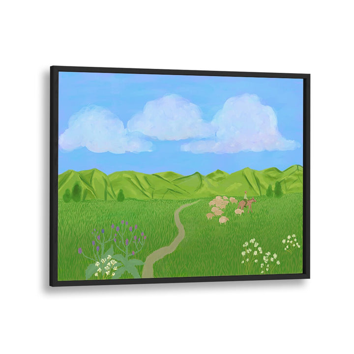 SUMMER JOURNEY , LANDSCAPE ART PRINTS , LANDSCAPE PAINTINGS