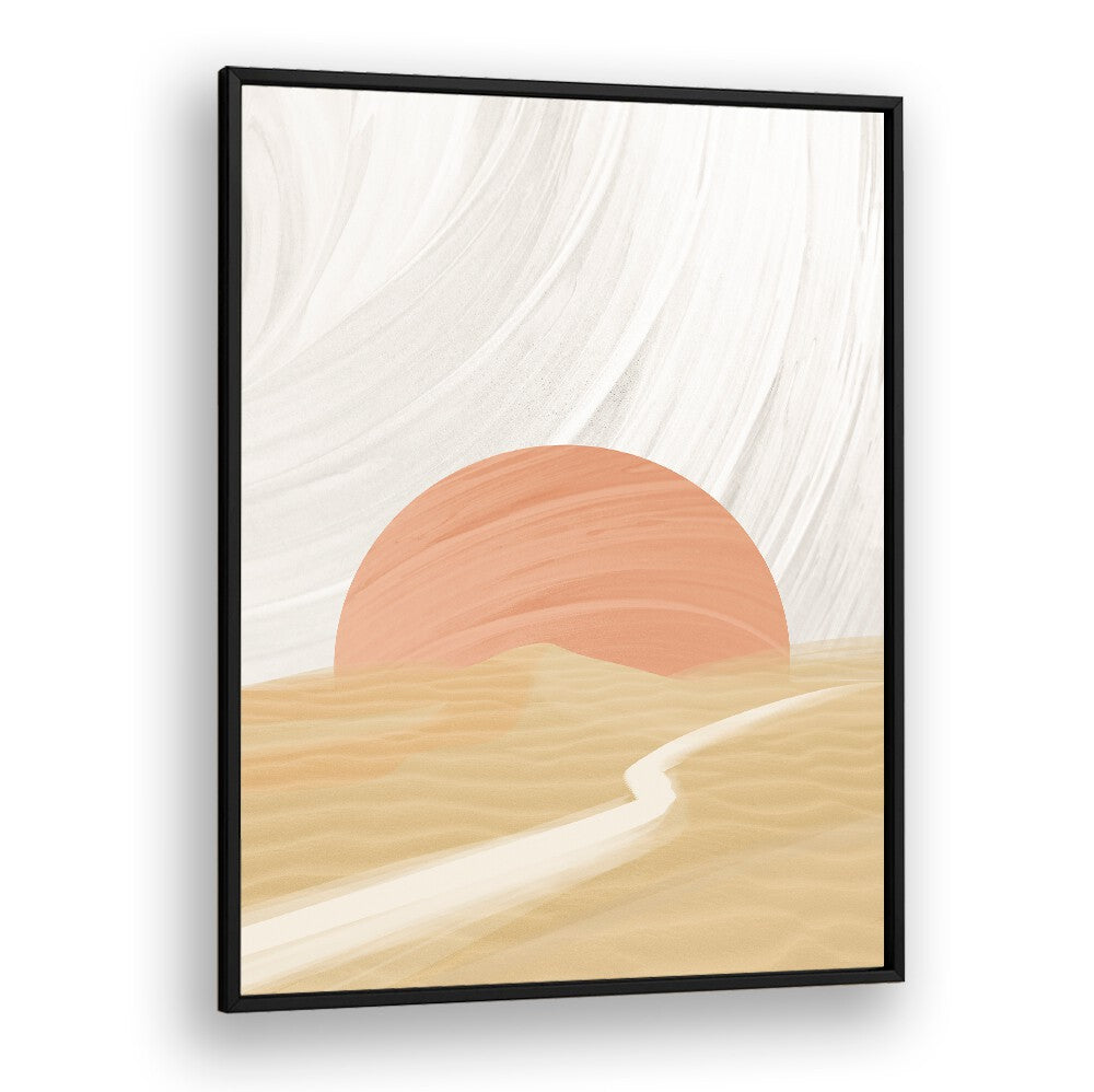Elegant SARAH, LANDSCAPE PAINTINGS featuring a serene sunset scene, perfect for enhancing any sophisticated space.