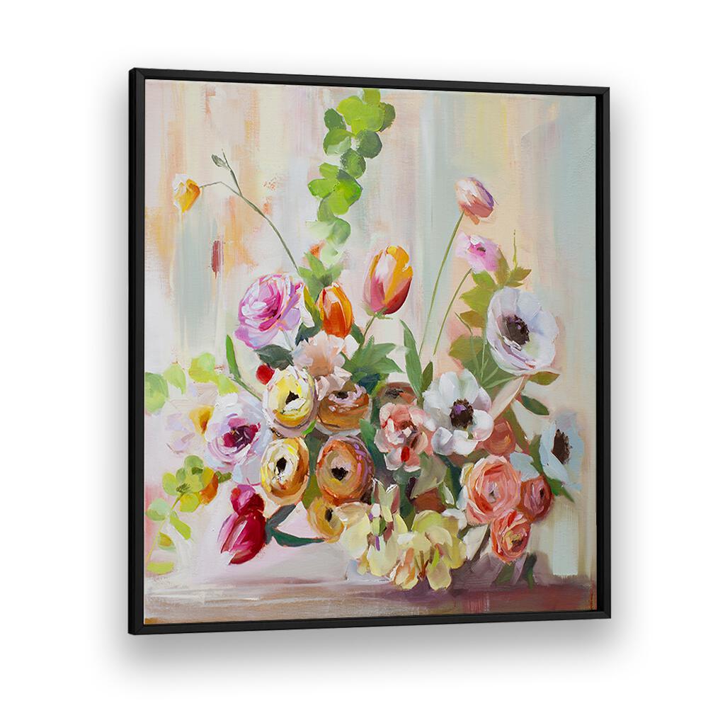 Vibrant RANUNCULUS, FLORAL FLOWER PAINTINGS bring contemporary elegance to any space with their enchanting beauty.