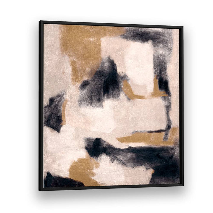 Stylish DYNAMIC BRUSHSTROKES, ABSTRACT PAINTINGS in muted tones, perfect for modern home decor by Blackplain.