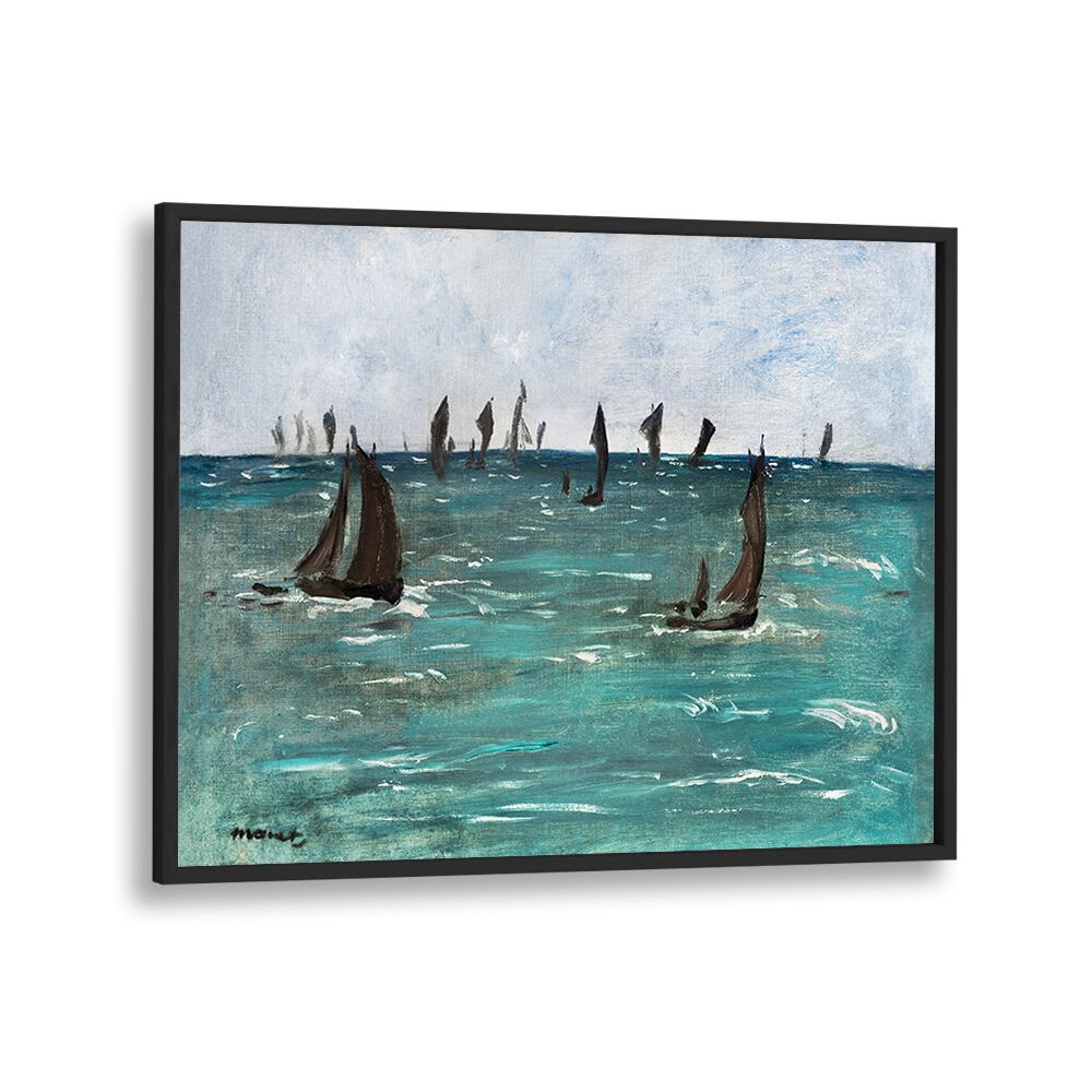 BOATS AT BERCK-SUR-MER (1873) BY EDOUARD MANET , VINTAGE PAINTINGS