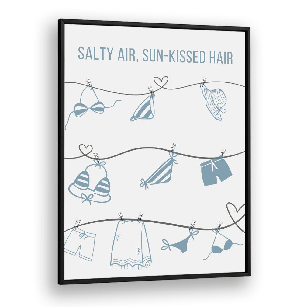 Coastal-inspired SALTY AIR - CLOTHESLINE, BEACH PAINTINGS featuring playful laundry designs for your home decor.