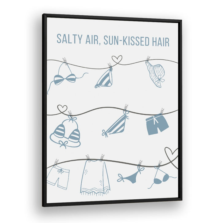 Coastal-inspired SALTY AIR - CLOTHESLINE, BEACH PAINTINGS featuring playful laundry designs for your home decor.