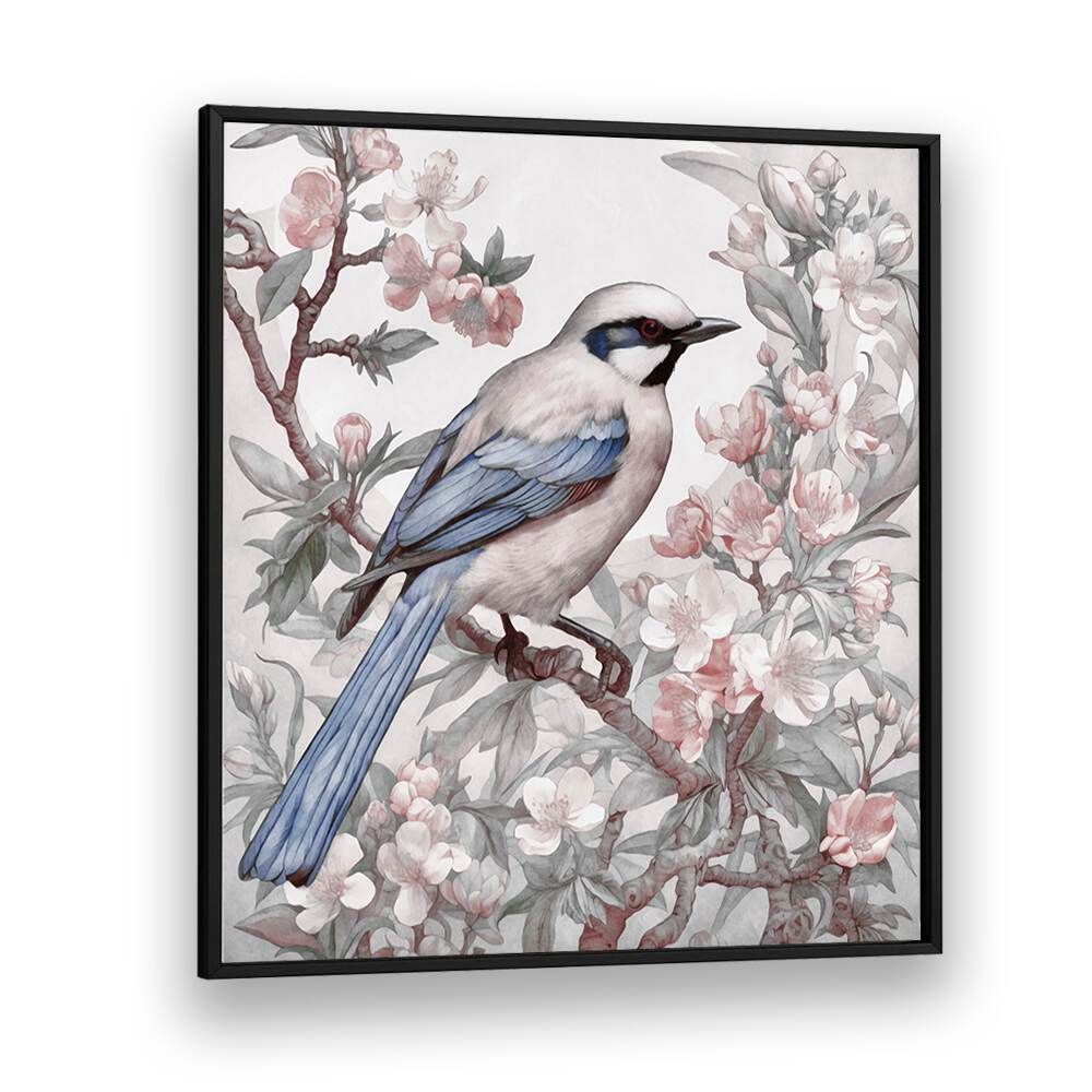 CHINOISERIE BIRD SPRING VIBES I BY ANDREA HAASE , WILDLIFE POSTERS, WILDLIFE PAINTINGS