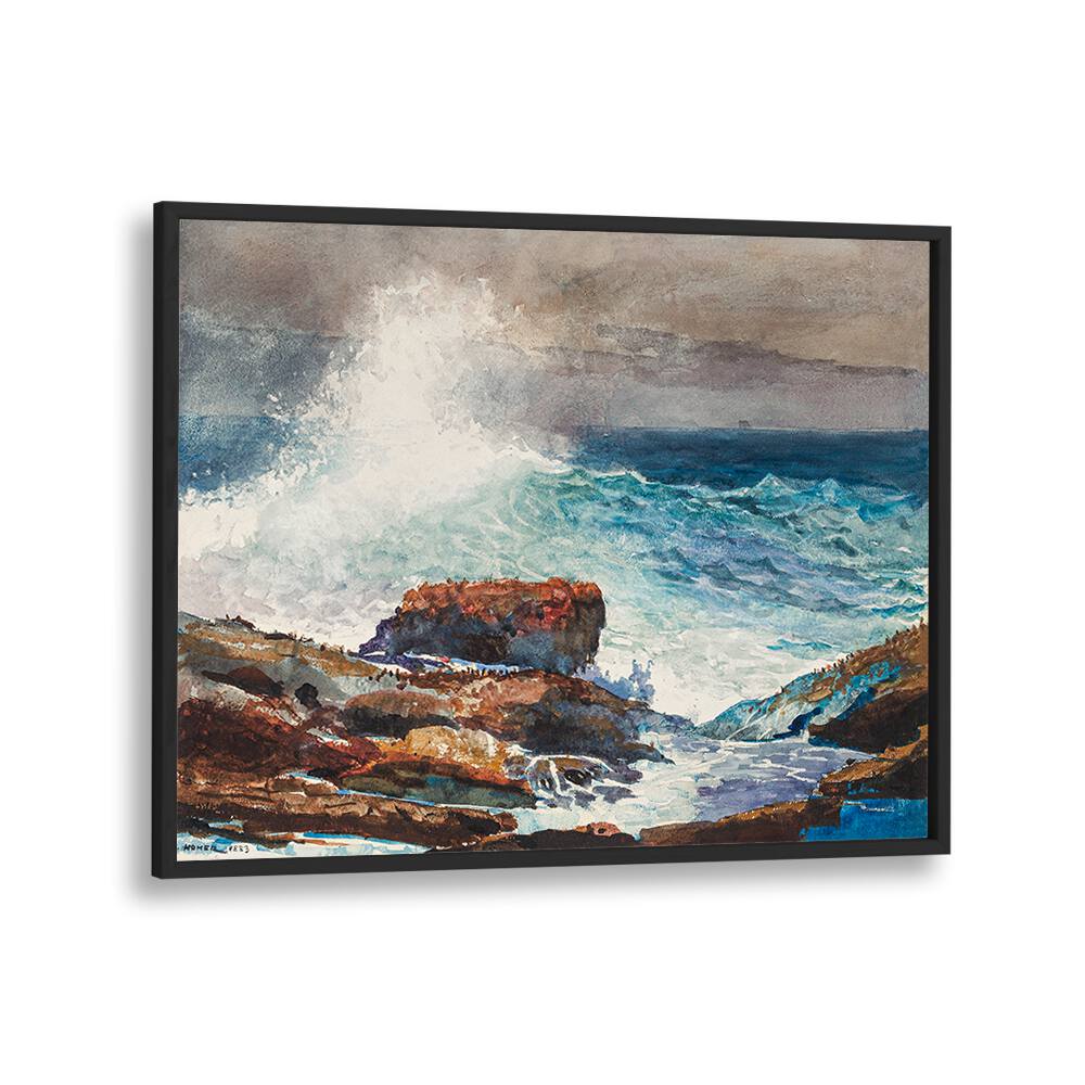 INCOMING TIDE, SCARBORO, MAINE (1883) , VINTAGE PAINTINGS