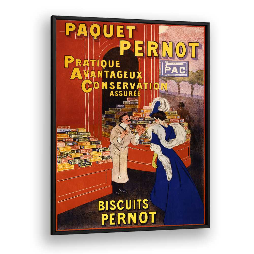 PAQUET PERNOT BISCUITS PERNOT (1905) , VINTAGE PAINTINGS