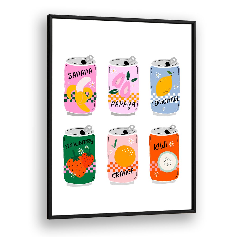 RETRO CANS BY DUCHESS PLUM , WALL ART PRINTS