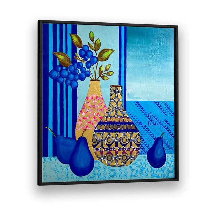 Elevate your space with BLUE MORNING, KITCHEN POSTERS, featuring vibrant vases and serene colors for a stylish touch.