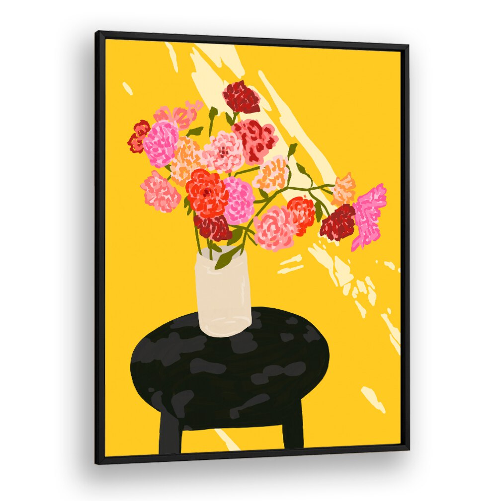 Bright and vibrant WINDOW GLOW, FLORAL FLOWER PAINTINGS, perfect for adding color and charm to your space.