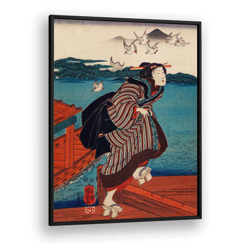 SANBASHI NO ONNA BY UTAGAWA KUNIYOSHI (1753-1806), JAPANESE PAINTINGS