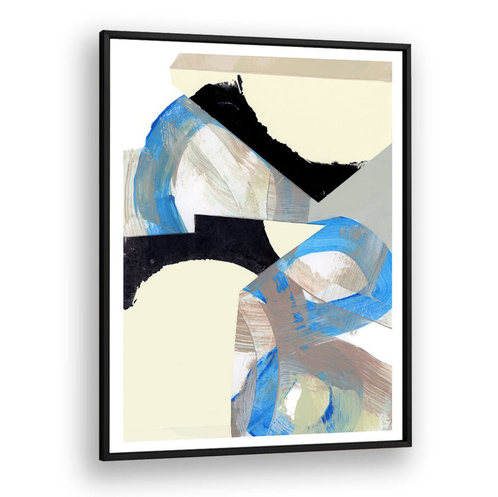 Captivating BLUE NEUTRAL BEIGE I, ABSTRACT PAINTINGS featuring soothing blue and neutral beige tones for any space.