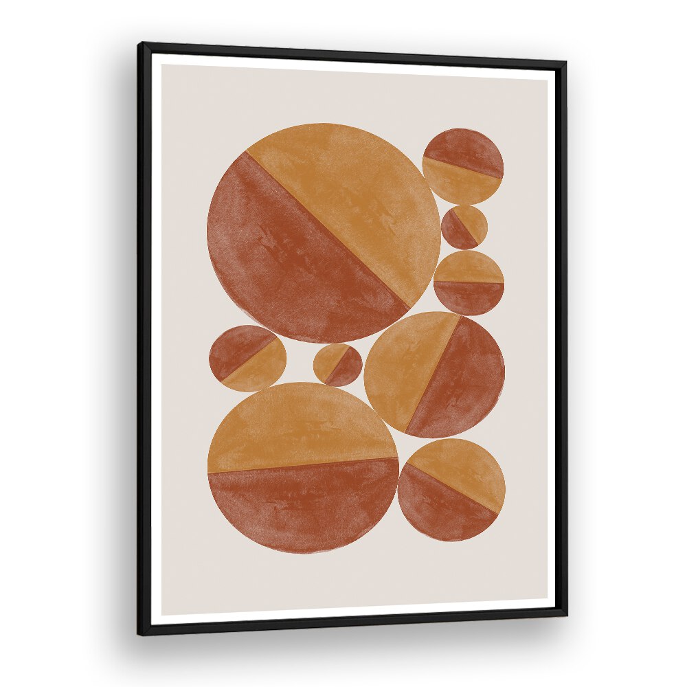 BURNT ORANGE BOLS BY THE MIUUS STUDIO , ABSTRACT PAINTINGS, ABSTRACT ART PRINTS